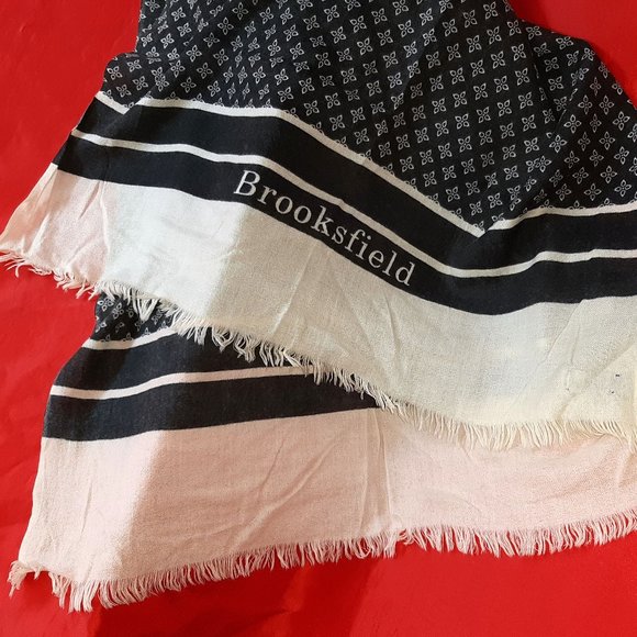 Brooksfield unisex scarf 100% WOOL lana - Picture 1 of 4